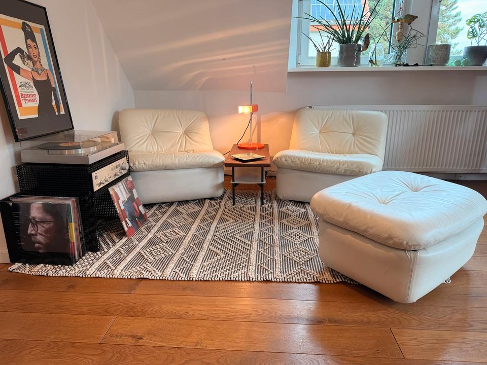COR Ambo Lounge Sofa & Ottoman | 70er Space Age Vintage Leder – Ansicht 7
