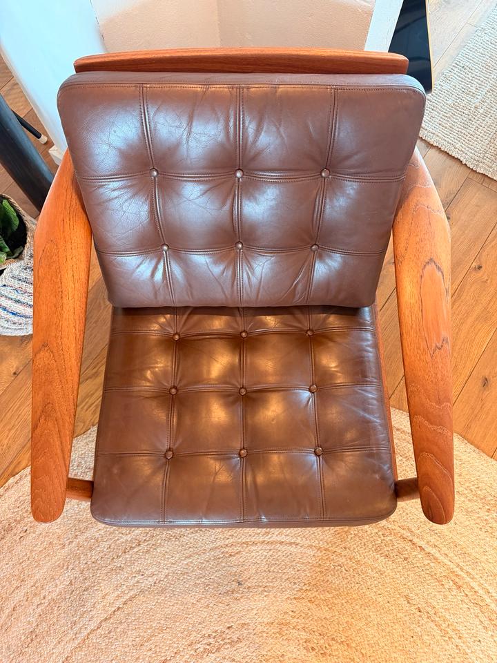 Arne Vodder FD 164 Lounge Chair | CADO Denmark | Teak & Leder – Ansicht 2