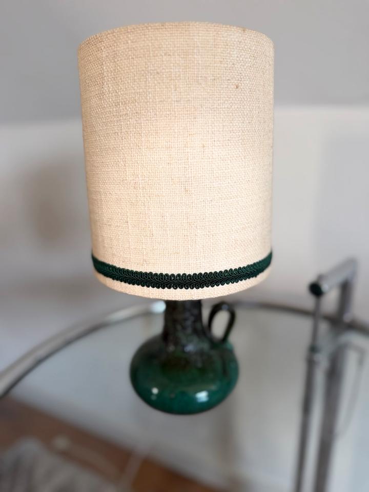 Vintage Fat Lava Tischlampe | Opalgrün Keramik | 60er 70er Jahre – Ansicht 7