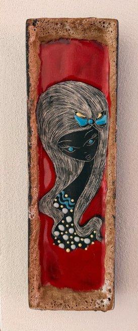 Vintage Wandbild Ceramica Titano San Marino 60er Pop Art Keramik