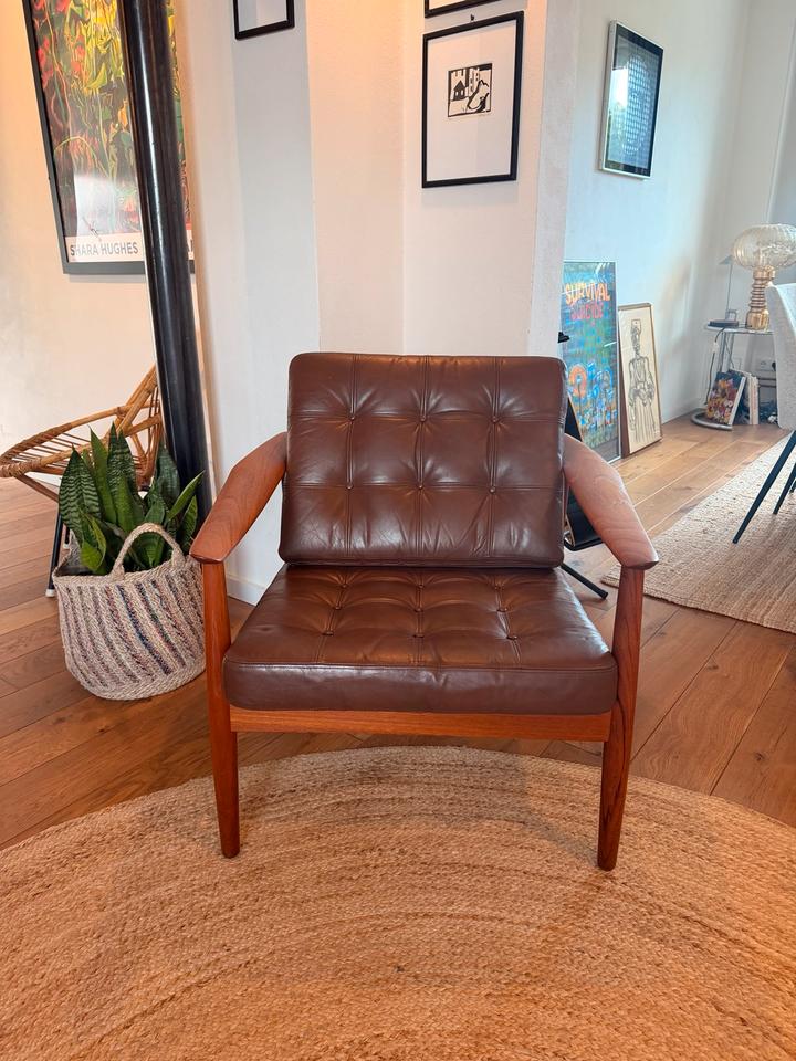 Arne Vodder FD 164 Lounge Chair | CADO Denmark | Teak & Leder – Ansicht 4