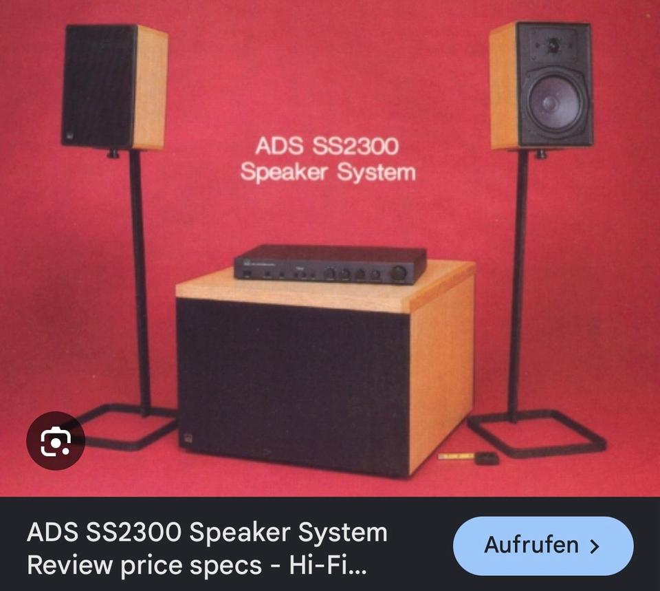 Vintage ADS L400 Lautsprecher mit Original-Ständern