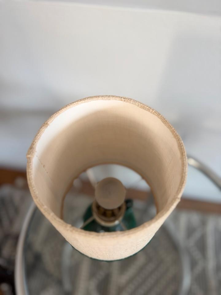 Vintage Fat Lava Tischlampe | Opalgrün Keramik | 60er 70er Jahre – Ansicht 10