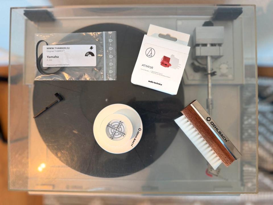 Yamaha P-350 + A-450 HiFi-Set mit Metallrack | 80er Jahre
