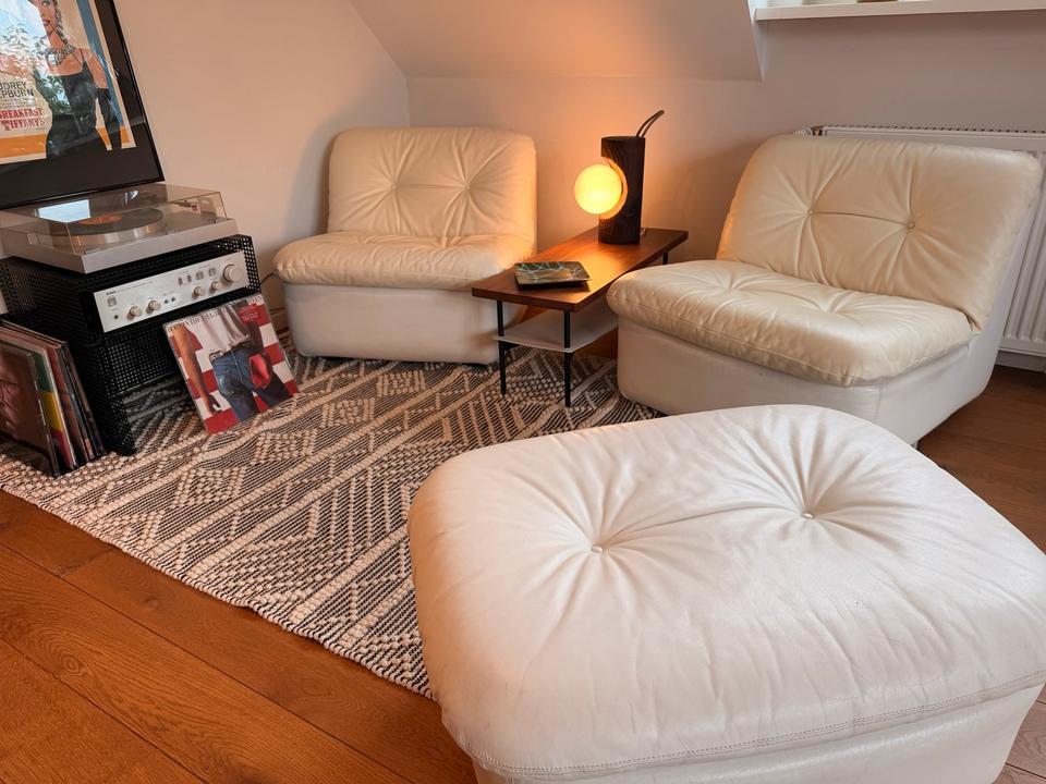 COR Ambo Lounge Sofa & Ottoman | 70er Space Age Vintage Leder – Ansicht 4