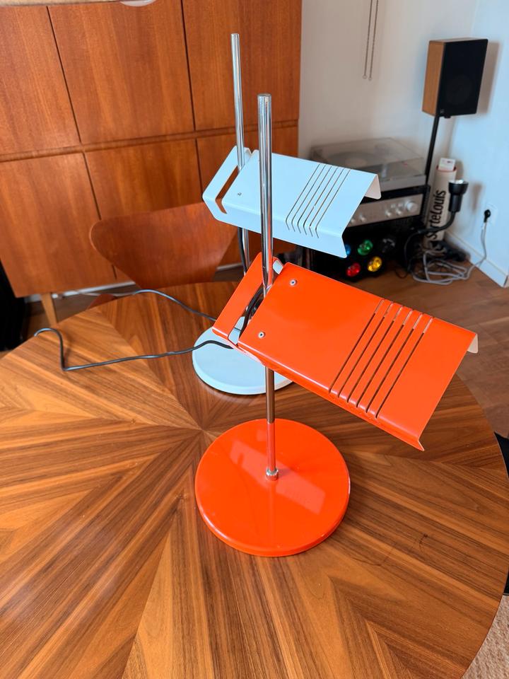 Duo Vintage 70er Schreibtischlampen Space Age Architektenlampe – Ansicht 2