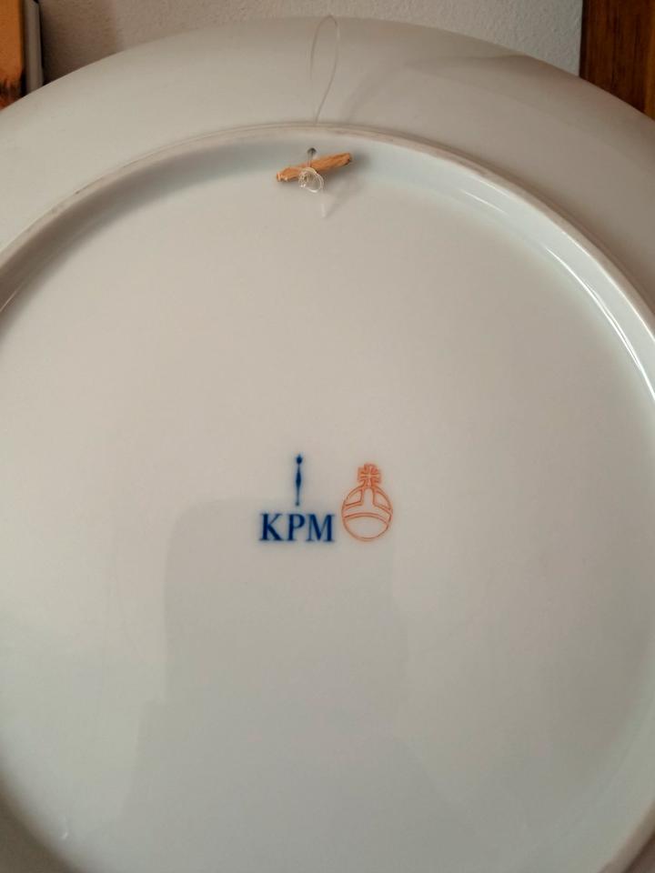 KPM Berlin Teller Urbino Sonderdekor 99 Farbtupfen Handbemalt – Ansicht 9