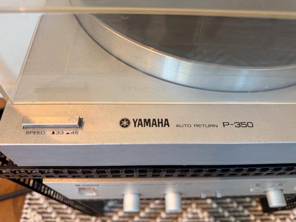Yamaha P-350 + A-450 HiFi-Set mit Metallrack | 80er Jahre
