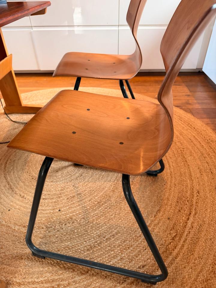 Vintage Casala Schreibtisch/Schulbank| 2 x Flötotto | Aufgearb. – Ansicht 14