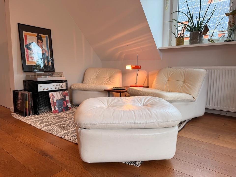 COR Ambo Lounge Sofa & Ottoman | 70er Space Age Vintage Leder – Ansicht 6