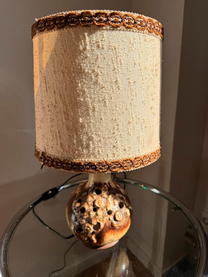 Vintage Tischlampe Fat Lava 70er Keramik Stehlampe Mid Century