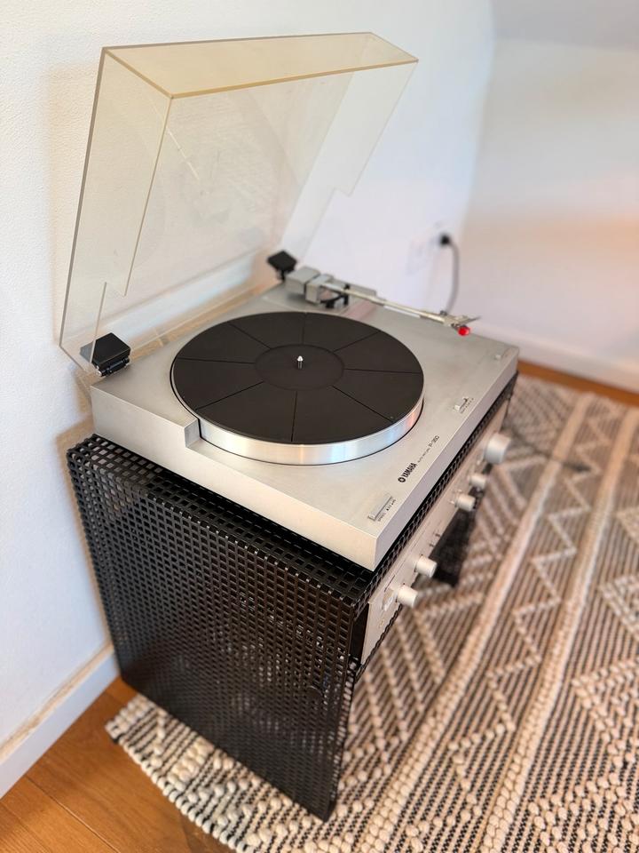 Yamaha P-350 + A-450 HiFi-Set mit Metallrack | 80er Jahre