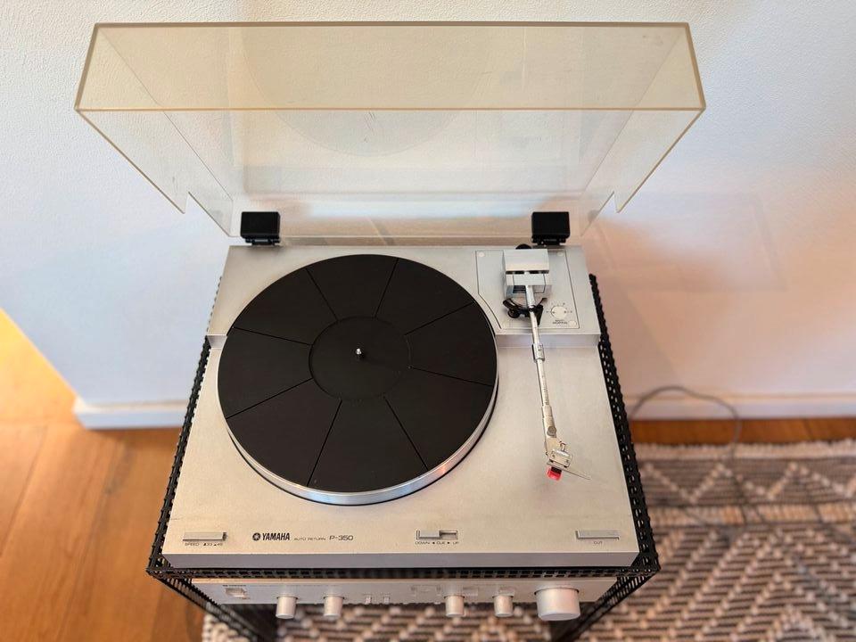 Yamaha P-350 + A-450 HiFi-Set mit Metallrack | 80er Jahre