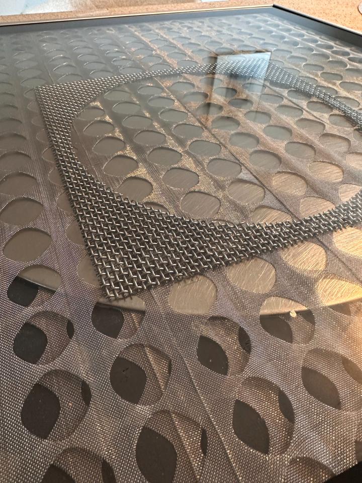 Vintage Op Art Wandobjekt Moiré Metall 1972 + Vasarely Buch