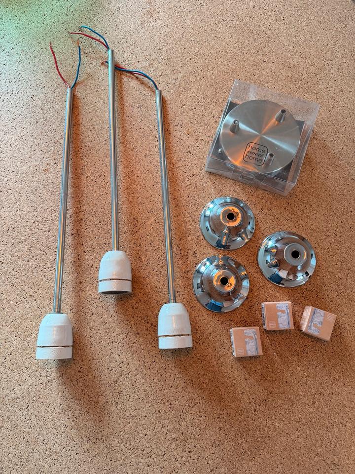 3er Set Hans-Agne Jakobsson Pendellampen Aluminium 60er Vintage – Ansicht 16