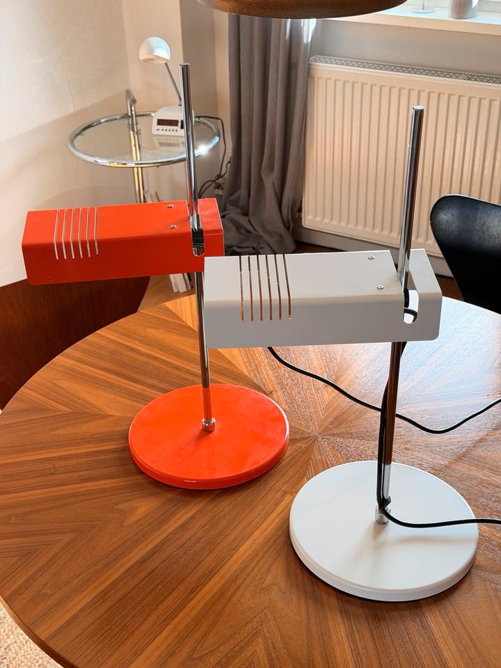 Duo Vintage 70er Schreibtischlampen Space Age Architektenlampe