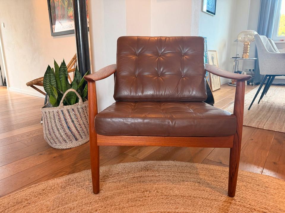 Arne Vodder FD 164 Lounge Chair | CADO Denmark | Teak & Leder – Ansicht 5