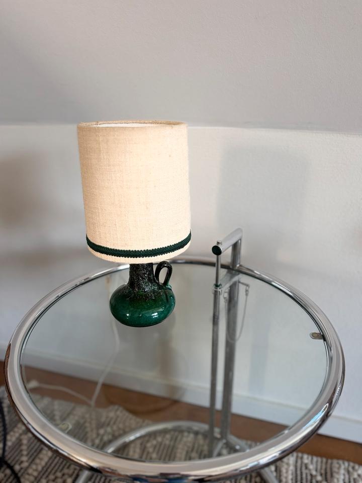 Vintage Fat Lava Tischlampe | Opalgrün Keramik | 60er 70er Jahre – Ansicht 9