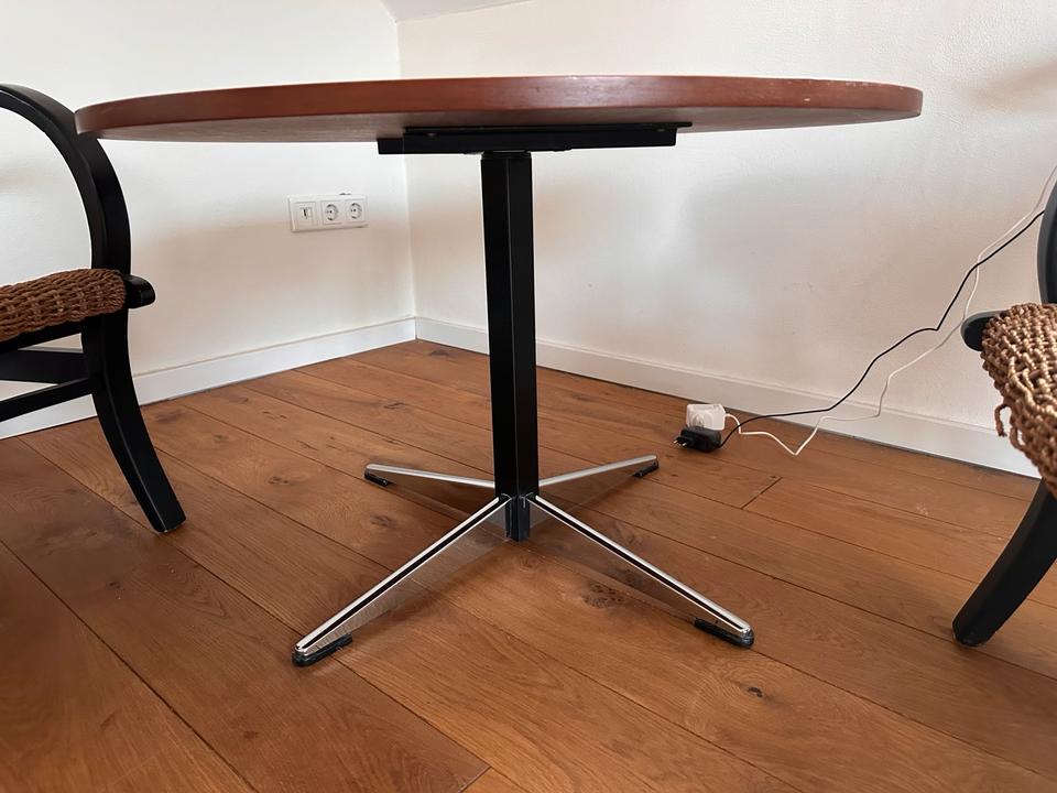 Vintage Nussbaum Lounge Tisch Sternfuß Mid Century Design – Ansicht 3