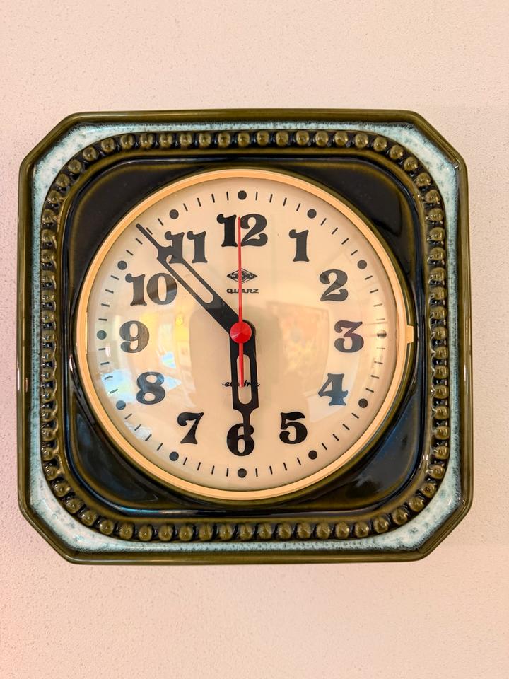 Atlanta Electric Keramik Wanduhr | Quarz | 70er Jahre – Ansicht 2