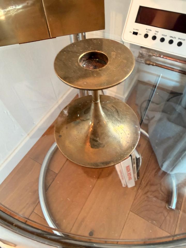 Torben Ørskov Messing Kerzenständer Dänemark Mid Century Vintage