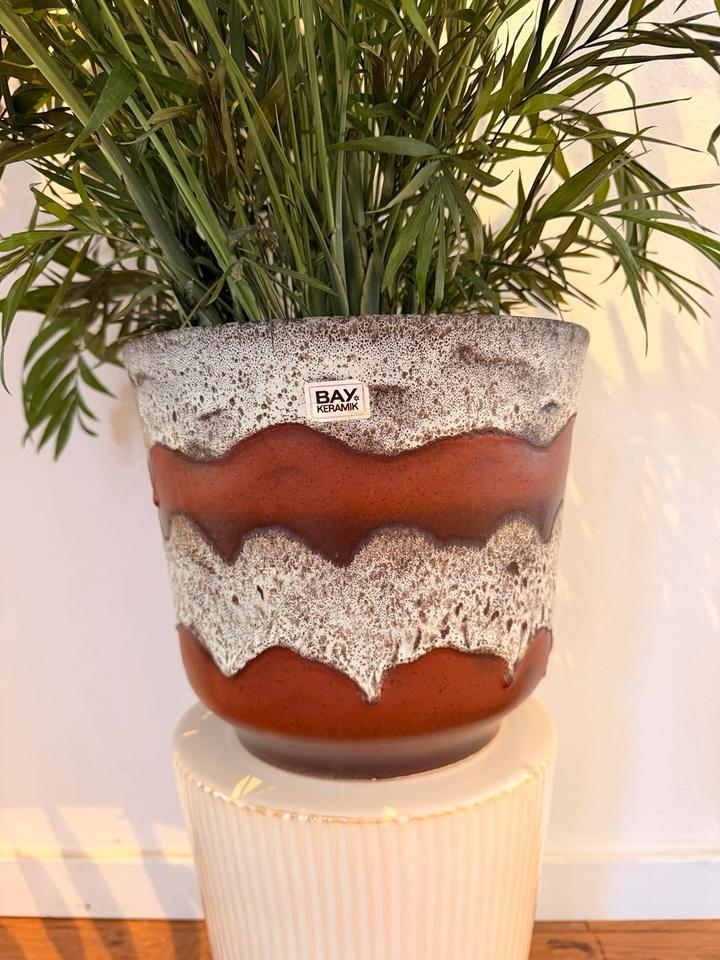 Vintage Bay Keramik Übertopf XXL 60er 70er West Germany WGP Etike