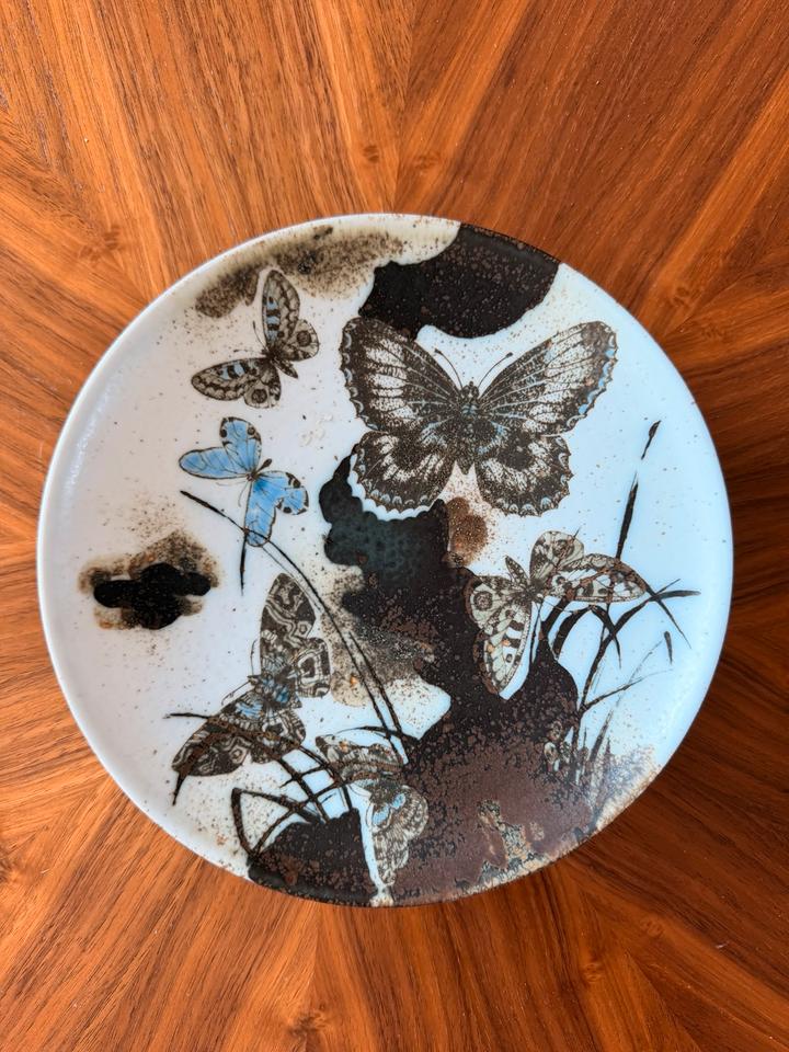Vintage Royal Copenhagen Teller Diana Nils Thorsson Schmetterling