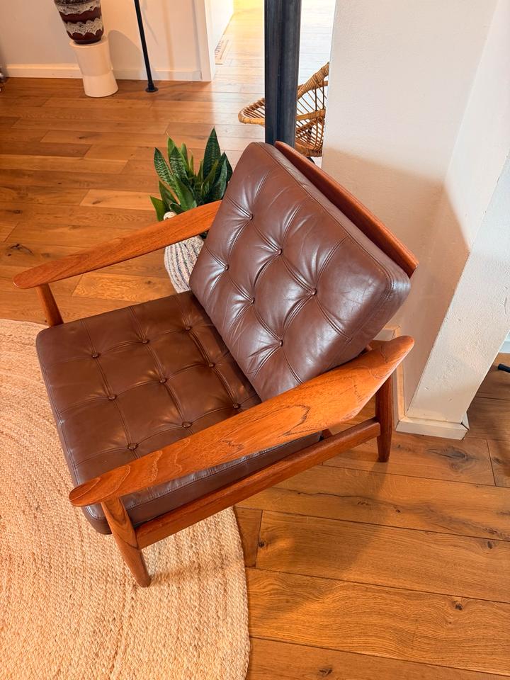 Arne Vodder FD 164 Lounge Chair | CADO Denmark | Teak & Leder – Ansicht 7