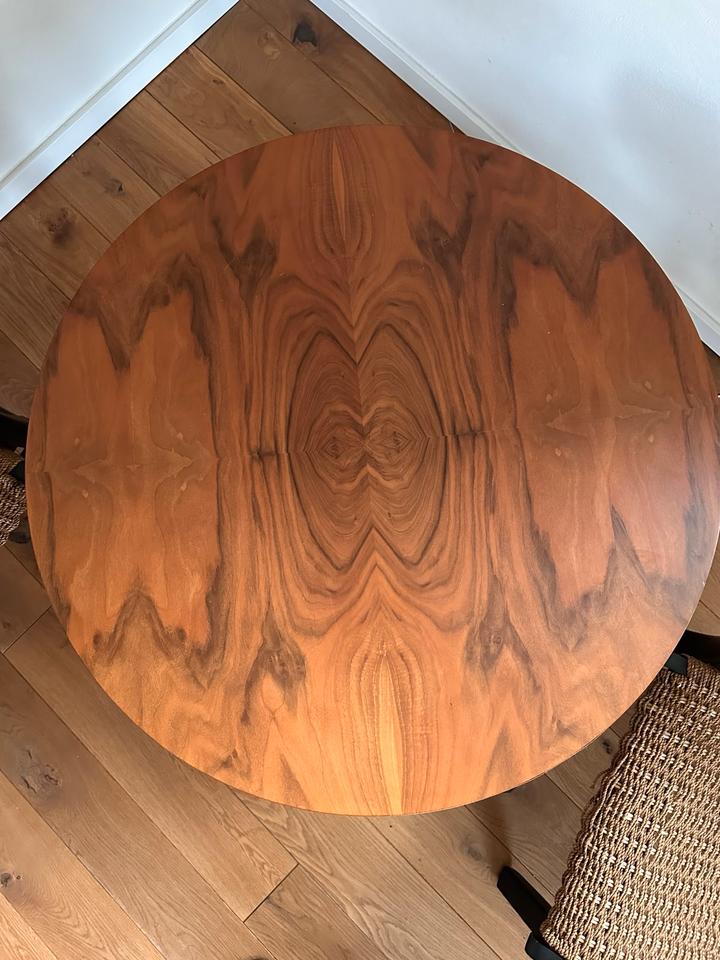 Vintage Nussbaum Lounge Tisch Sternfuß Mid Century Design