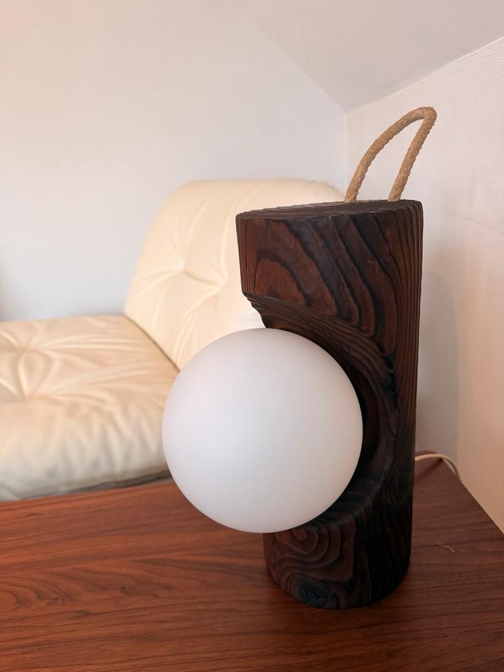 Vintage Original Temde Typ 16 Tischlampe/Wandlampe | Brutalismus – Ansicht 6