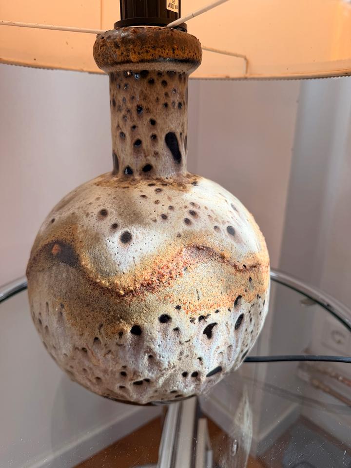Große Vintage Fat Lava Tischlampe Stehlampe 70er Keramik – Ansicht 2
